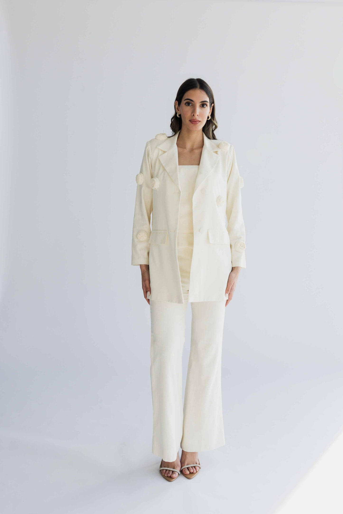 Appliqué floral set